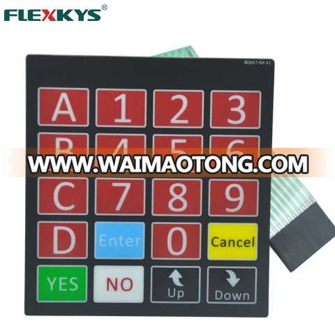 Waterproof custom membrane keypad panel membrane switch keyboard