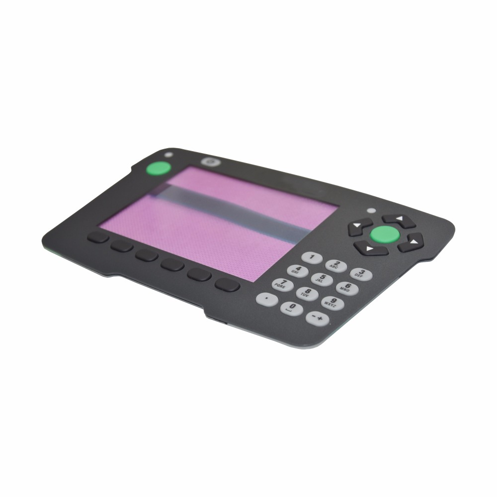 Hot Selling Comfortable Digital Keypad Flat Membrane Switches Custom Rubber Keypad Withaluminum Panel Assembly